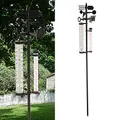 Produktbild: Cepewa Cepewa Gartenwetterstation, Barometer, Regenmesser, Thermometer, Windgeschwindigkeit, 150 cm