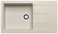 Produktbild: PYRAMIS Spüle ATHLOS 86x50 PLUS in BEIGE mit Excenterbedienung / Granitspüle / Steinspüle / Ausschnitt 840 x 480 mm