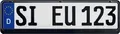 Produktbild: ERICH UTSCH Kennzeichenhalter Schwarz (0189460)
