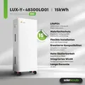 Produktbild: Felicity 15kWh Speicher | FLA48300 (LUX-Y-48300LG01) | LiFePO4 Lithium Solarbatterie 51.2V 300Ah | Mit Feuerlöschgel | Versandkostenfrei Aktion