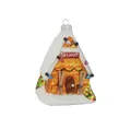 Produktbild: Krebs Glas Lauscha Anhänger Ski Hütte - Christbaumschmuck Größe ca. 10 cm