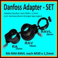 Produktbild: RA RAV RAVL ADAPTER SET Danfoss für Thermostatventile M30 x 1,5 Fritz DECT 301