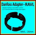 Produktbild: 9 x Adapter RAVL - 26mm Danfoss auf Standard Thermostat M30x1,5mm Heimeier usw