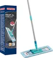 Produktbild: Leifheit Bodenwischer Profi XL super Soft, Wischmopp 42 cm, waschbar | 360°-Drehgelenk, super soft Wischbezug für Parkett, Laminat und Kork, 3-teiliger Stiel 146 cm, flach abwinkelbar