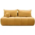 Produktbild: Fun Möbel Schlafsofa, Orange, Textil, 205x97x85 cm, Wohnzimmer, Sofas & Couches, Schlafsofas