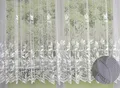 Produktbild: Clever-Kauf-24 Fertiggardine Edel Jacquard mit Universalband versch. Größen Vorhang Gardine weiß BxH 300x125cm