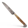 Produktbild: GÜDE Solingen - Gemüsemesser geschmiedet, 9 cm, Fasseichenholz, ALPHA FASSEICHE, Doppelkropf, Handmade Germany