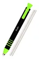 Produktbild: Läufer 69541 Radierstift grün, inkl. 2 Ersatzradierer, nachfüllbarer Radiergummi, sehr präzise, Blisterkarte enthält 1 Radierstift und 2 Ersatzradierer