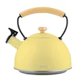 Produktbild: Wasserkessel Induktion Flötenkessel 2,3L Edelstahl, Retro Holzgriff  Briebe Past