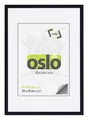 Produktbild: OSLO MasterLine Bilderrahmen 30 x 40 schwarz matt Aluminium Echt-Glas schmal Portraitrahmen Fotorahmen Alu-Rahmen