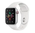 Produktbild: Apple Watch Series 5 Cellular 44mm Aluminium Silver Sport Band White Neu OVP