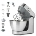 Produktbild: Kenwood Prospero+ KHC29A.R0SI Küchenmaschine, 4,3 L Edelstahlschüssel, inkl. 10-teiligem Zubehör-Set mit Fleischwolf, Glas-Mixer, Zitruspresse, Entsafter und mehr, inkl. EasyWeigh Waage, 1000W, Silber