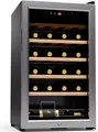 Produktbild: Klarstein Weinkühlschrank,1 Zone Getränkekühlschrank, Leiser Indoor/Outdoor Kühlschrank, 63 Liter Flaschenkühlschrank Klein, Weinschrank für Getränke, Weinkühler für 24 Flaschen, 5-18°C