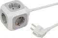 Produktbild: Brennenstuhl ALEA-Power Steckdosenblock, 4 Steckdosen, 1,4 m Kabel, bis 3680W, grau/weiß 661657