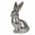 Produktbild: Dekofigur Hase Klassik antik silber H. 38cm aus Keramik Formano WA