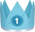 Produktbild: Geburtstagskrone blau | 59,5 x 0,4 x16 cm, Filz, austauschbare Zahlen 1-6, per
