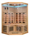 Produktbild: Sanotechnik Infrarotkabine SUPREME, BxTxH: 120 x 120 x 190 cm, mit 6 Vollspektrumstrahler und 3 Carbon Heizplatten