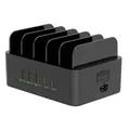 Produktbild: Avizar, 100W Ladestation 3 USB & 2 USB-C mit Lüfter