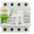 Produktbild: Matis FI Schutzschalter Typ B allstromsensitiv 30mA/40A 4-Pol Intertek - Weiß