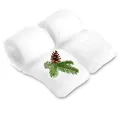 Produktbild: com-four® 2X Flauschige Streifen Dekoschnee a 100 g - Schneewatte für stimmungsvolle Weihnachtsdeko - 200 g Kunstschnee zum Basteln, Dekorieren und Gestalten (2X Watte weiß = 200g)
