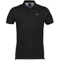 Produktbild: Poloshirt LERROS, Herren, Gr. L (52), schwarz, Piqué, Obermaterial: 100% Baumwolle, normal hüftlang, eingesetzt Rippbündchen, Shirts, mit dezenter Stickerei auf der Brust