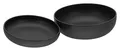 Produktbild: CreaTable, 30001, Serie Uno Black - Salatset, 2-teiliges Geschirrset, Salatset aus Steinzeug, spülmaschinen- und mikrowellengeeignet, Made in Portugal