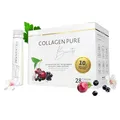 Produktbild: COLLAGEN PURE Beauty | Hochdosiert mit 10g | 4x mehr Kollagen als die Nummer 1 | Vitamin C | Biotin | Kupfer | Honig & Stevia | Glow Effekt | Schönheit von Innen (28 Stück)