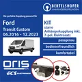 Produktbild: Für FORD Transit Custom Typ V362 06.2016-12.2023 AHK starr +7pol spez E-Satz PKW
