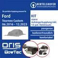 Produktbild: Für FORD Tourneo Custom V362 / F3 2016-2023 AHK starr +13pol spez. E-Satz TOP