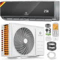 Produktbild: KESSER® Klimaanlage Set Split, WiFi/App Funktion Klimagerät, Kühlen /Heizen , 9000 BTU/h (2.600W) sehr leise, Kältemittel R32, Fernbedienung, Timerfunktion, Montagematerial