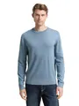 Produktbild: TOM TAILOR Herren 1039810 Pullover, 39094-Faded Blue Melange, 3XL