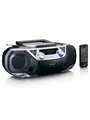 Produktbild: Lenco SCD-720SI - Portable Boombox with DAB+/FM radio Bluetooth CD Casette Recorder and USB player - Silver - DAB/DAB+/FM - Stereo - silber