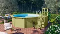Produktbild: Karibu Achteckpool Rimini 1X mit Sonnendeck (Set, 7-tlg), BxLxH: 480x400x121cm