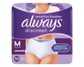 Produktbild: always Inkontinenz-Pants Discreet, 7, 10-St., Gr. M, Saugstärke 7, starke Blasenschwäche