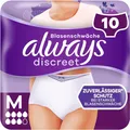 Produktbild: Always Discreet Inkontinenz Höschen Plus M 10St Schutz geruchslos bequem