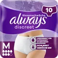 Produktbild: Always Discreet Inkontinenz-Höschen Plus M hohe Bund Saugfähigkeit Frauen 10 St.