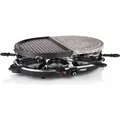 Produktbild: Princess Raclette-Steingrill mit 8 Pfannen Oval 1200 W 162710 - Schwarz