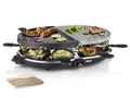 Produktbild: PRINCESS Raclette, 8 Raclettepfännchen, 1200 W, Gerät 2-8 Personen ovaler Tischgrill Grill & Steinplatte Steingrill