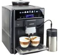Produktbild: SIEMENS Kaffeevollautomat EQ6 plus s400 TE654509DE, Doppeltassenfunktion, Keramikmahlwerk, viele Kaffeespezialitäten, automatische Dampfreinigung, saphirschwarz
