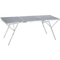 Produktbild: Tectake Aluminium Campingtisch Jumbo Klappbar Wetterfest  180 x 70 x 70 50 cm Silber