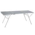 Produktbild: Aluminium Klapptisch Jumbo mit Tragegriff 180x70x70cm Campingtisch silber B-Ware