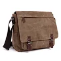 Produktbild: Umhängetasche Herren Schultertasche 16 Zoll Kuriertasche Canvas Laptop Tasche...