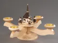 Produktbild: Adventsleuchter, natur - Seiffener Kirche mit Kurrende