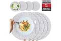 Produktbild: Miqio Platzset 8 er Set Tischsets 4 Platzsets Glasuntersetzer Ø 37 cm, (8-St), Schadstoffgeprüft. Ökotex zertifiziert.