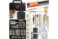 Produktbild: KESSER Grillbesteck-Set, (Grillzubehör Set mit Grillzange, Grillwender, 4in1 Grillspatel, Grillgabel, Grill-Spieß, Thermometer, Korkenzieher, Grillmatte & Tasche, 37 tlg), BBQ Profi Grillset aus rostfreiem Edelstahl