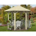 Produktbild: Skan Holz Pavillon Nancy 1 Leimholz 360 cm x 312 cm Natur