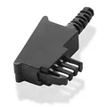 Produktbild: BestPlug Universal TAE-F Telefon Stecker Lötversion, Schwarz