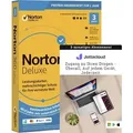 Produktbild: Norton 360 Deluxe | 1-Jahres-Abonnement | für 3 Geräte | Software immer aktuell