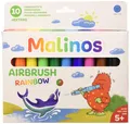 Produktbild: MALINOS 300914 Airbrush Rainbow, Pustestifte, Regenbogen bunt, 10 Stück, 10 Farb