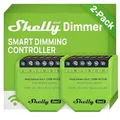 Produktbild: Shelly Dimmer Gen3 Doublepack WLAN Smart Dimmer, Hausautomation, Dimmbare Lichter, LED-Streifen, Kein Neutralleiter Еrforderlich, Smarte Zeitpläne, Kein Hub Еrforderlich, iOS & Android, Alexa & Google